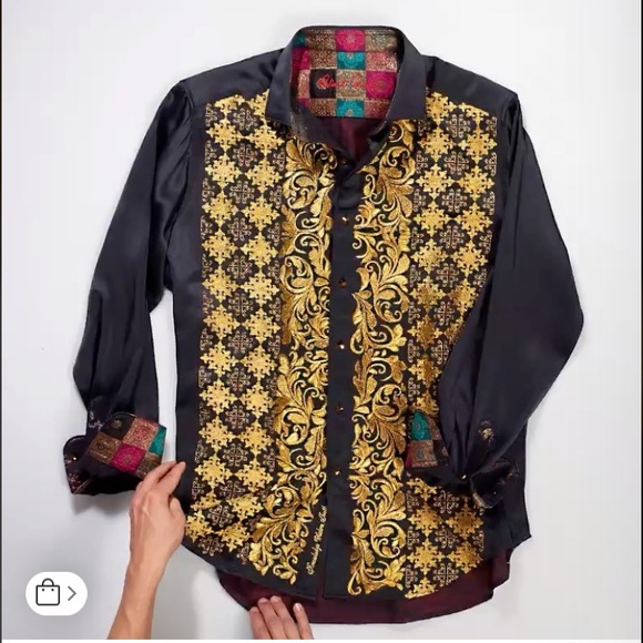 Robert Graham Other - Robert Graham karat perk Gold limited edition shir